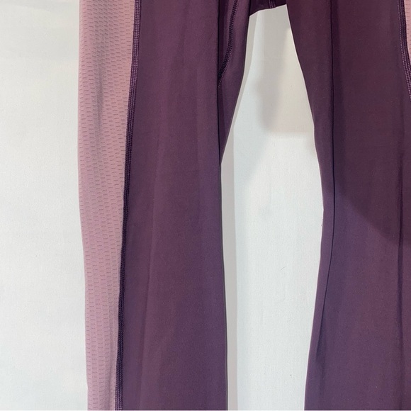 Athleta Allyson Felix Legend Mesh 7/8 Tights Yoga Colorblock Purple Size Small - Picture 4 of 10